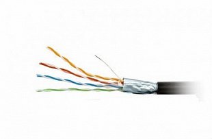 Сетевой кабель FTP 4 Cat 5e 24 AWG Cu LSZH нг(А)-HF