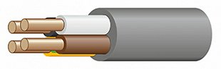 Медный гибкий силовой кабель NUM (NYM)-J 4*1,5-0,66